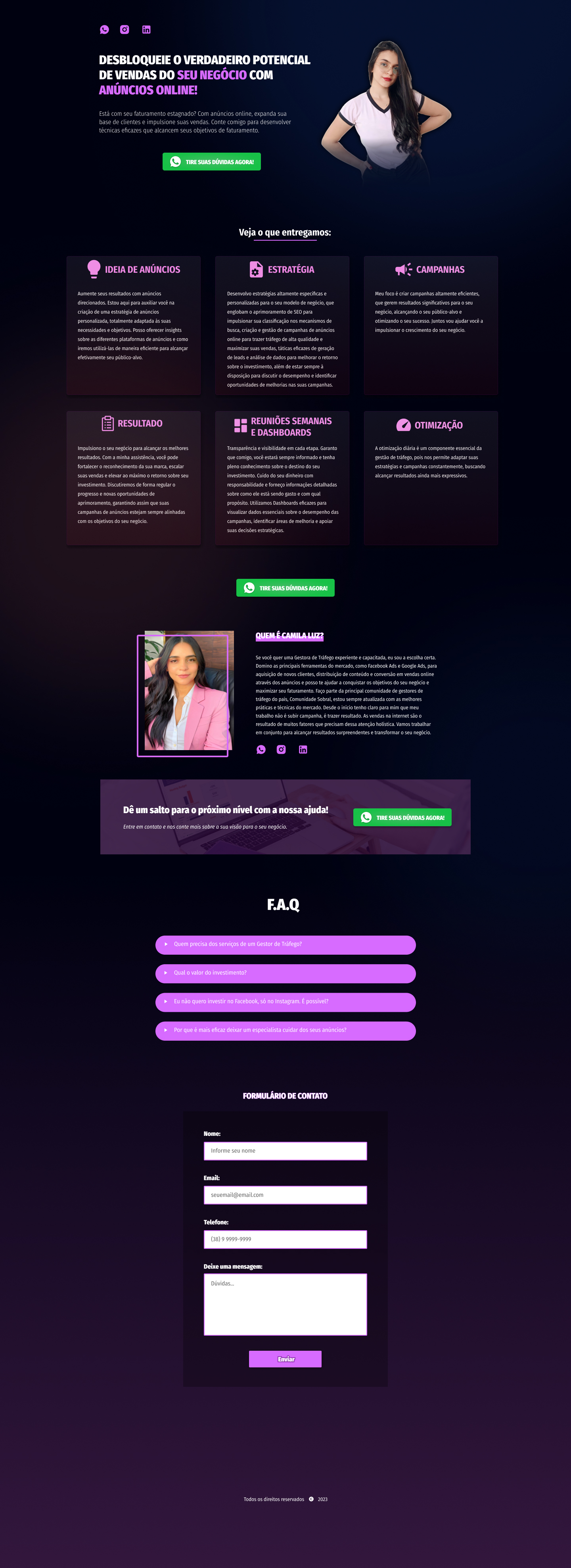Site Camila Luz